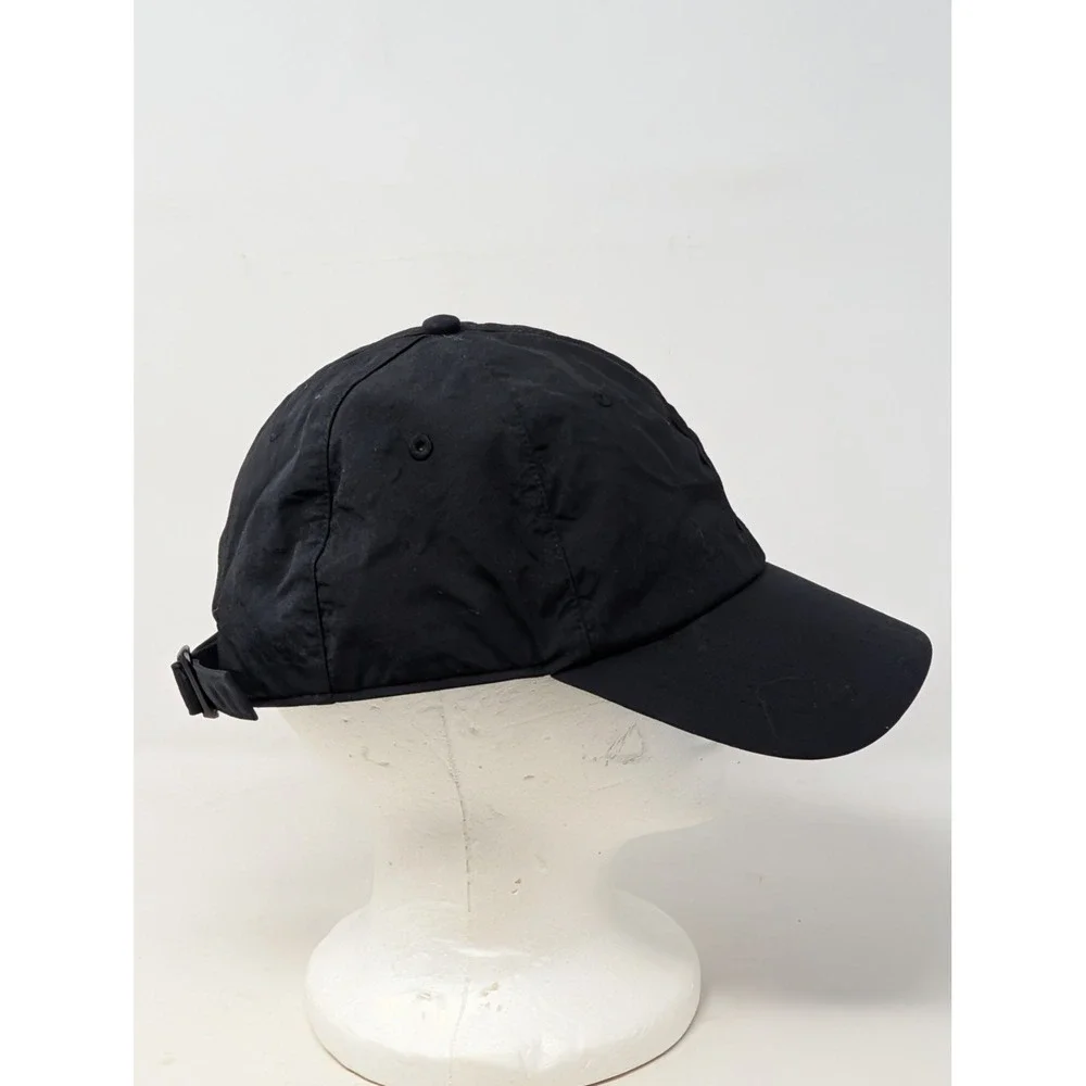 Athleta Womens Black Nylon Performance Adjustable Baseball Cap Hat One Size